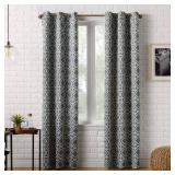 APPEARS NEW - Sun Zero Barnett Trellis Blackout Grommet Curtain Panel, 40 x 63", Teal