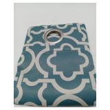 APPEARS NEW - Sun Zero Barnett Trellis Blackout Grommet Curtain Panel, 40 x 63", Teal