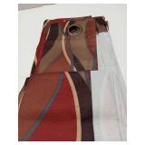 APPEARS NEW - No. 918 Intersect Ogee Print Semi-Sheer Grommet Curtain Panel