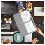 Two Pocket Folders, RAZCC 50 Pack 2Pocket Folders Fit Letter Size Paper, Paper Folders with Pockets for School Office Business Home, Grey, Gray