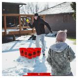 Juegoal Outdoor Yard Games Set with Buckets and Balls, Toss Game Throwing Game for Beach, Camping, Lawn and Backyard