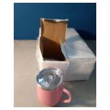 Suclain 6 Pcs 12oz Insulated Coffee Mug with Handle Bulk Stainless Steel Double Wall Vacuum Travel Mug Tumbler Cup with Sliding Lid(Multicolor)