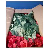 Hananona 6 Pcs Artificial Geranium Flowers for Outdoors Geranium Silk Red Flower Outdoor UV Resistant Garden Plants Faux Flowers for Christmas Home Kitchen Table Centerpieces Decor (6, Red)