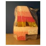 Number 4 Pinata, Pink and Gold Foil for Girls 4th Birthday Party Decorations (Small, 16.5 x 11 Inches)