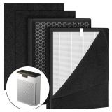 Doifyn 2 Pack KJ190L Replacement Filter,Compatible with MOOKA KJ190L Pet Air Purifier,Suitable for Large Room with 2000 FtÂ², 2 Replacement Filter & 4 Washable Pre-Filters for Pet-raising family