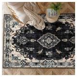MUJOO Black Rug 3