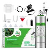 2L Aquarium CO2 Generator System, CO2 System Kit with Regulator and Needle Valve for Aquarium Plants Tanks