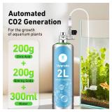 2L Aquarium CO2 Generator System, CO2 System Kit with Regulator and Needle Valve for Aquarium Plants Tanks
