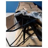 Artigarden Freestanding Garden Hose Holder Hanger, Heavy Duty Metal Water Hose Reel Storage Stand Rack for Yard Lawn, Bright Black (Hose not Included)