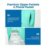 maamgic 2 in 1 Mens Swim Trunks 7 Inch Swim Shorts Swim Suits Board Shorts Coconut Island Turquoise XXL