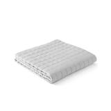 YnM Cooling Weighted Blanket for Adults, 7lbs Heavy Bed Throw for One Person of 60lbs, Perfect for Hot Sleepers or Warm Climates with Rayon/Glass Beads(41x60 Inches,Twin Bed, Light Grey)