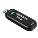 DigitPro Cam Link 4K External Camera Capture Card 2K50/1080p60 for Streaming and Recording via DSLR Camcorder Actioncam for Video Conferencing Live Streaming Gaming on OBS/Zoom