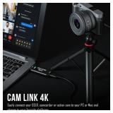 DigitPro Cam Link 4K External Camera Capture Card 2K50/1080p60 for Streaming and Recording via DSLR Camcorder Actioncam for Video Conferencing Live Streaming Gaming on OBS/Zoom