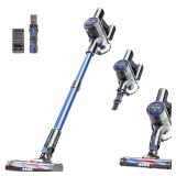 POGAI Vacuum Cleaner for Home, Cordless Vacuum Cleaner with 80000 RPM High-Speed Brushless Motor (Gray Blue)