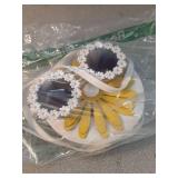 SOTOGO 2 Pieces Little Girls Crossbody Bag Princess Purse Set Toddler Purse Cute Kids Handbag Fashion Sunglass for Girls