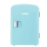 Chefman - Iceman Mini Portable Blue Personal Fridge Cools Or Heats & Provides Compact Storage For Skincare, Snacks, Or 6 12oz Cans W/ A Lightweight 4-liter Capacity To Take On The Go