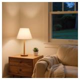 Small Lamp Shades Set of 2, 5.5\" Top x 10\" Bottom x 6.6\" High, Small White Lamp Shades for Table Lamps, Fabric Lampshade Replacement for Bedside Lamp, Wall Sconces, Spider, Clip on Adapters Include