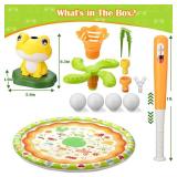 Water Sprinkler Baseball Toy for Kids with Splash Pad Outdoor Toddler Toys Kids with 2 Sprinkler Heads 360Â° Rotating Spray Water Baseball, Toddler Summer Activities for 3-8 Years Old Boys & Girls