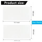 2 Pcs Organic Cotton Flannel for Castor Oil Pack Wrap, Reusable Castor Oil Compress for Liver Detox, Castor Oil Pads for Abdomen, Joints & Other Areas