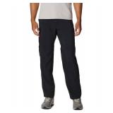 Columbia Mens Silver Ridge Utility Convertible Hiking Pant, Black, 28 x 30