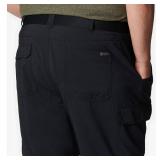 Columbia Mens Silver Ridge Utility Convertible Hiking Pant, Black, 28 x 30