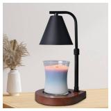 SOKCVSEA Candle Warmer Lamp - Candle Warmer with Timer Height Adjustable, Birthday Gifts for Women Mom Gifts, House Warming Gifts New Home Decor, Wax Melt with 2 Bulb Black