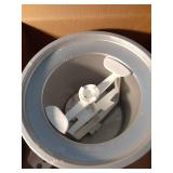 PRE OWNED Ice Cream Maker Attachment for KitchenAid Stand Mixer, Ice Cream Bowl Compatible with 4.5Qt and Larger Stand Mixers, Ice Cream & Sorbet Gelato Maker Attachment, 2 Quart, White
