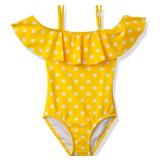 Kanu Surf Dots Off Shoulder 1 PC Size 6 Childrens