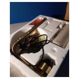 Fully Dimmable Bedside Lamp with C+A USB Ports, Mordern Gold Nightstand Lamp Desk Reading Lamp with Beige Drum Shade, Tall Side Table Lamp for Living Room Bedroom Office, 9W LED Bulb Included