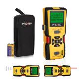 PREXISO 5-in-1 Stud Finder with Laser Level Marking & Ultrasound Distance Measure - Area, Volume, Addition | Wood, AC Wire Detector - Wall Scanner Beam Finders for Dry Interior Walls, Metal Studs