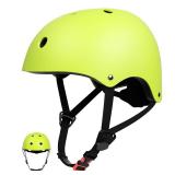 67i Toddler Bike Helmet - Girls Helmets (18.9\"-21.2\") with 11 Ventilation Vents, Adjustable Knob & Double Buckle, ABS EPS Layered Safety for Ages 1-4 (Yellow)