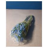 N&T NIETING Babys Breath Artificial Flowers Bulk, 24Pcs Fake Gypsophila Bouquet Flowers Real Touch Faux Babies Breath Arrangement for Wedding Floral Party Home Centerpieces Vase Decoration, Blue