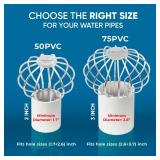 3iGoods Gutter Guard, 304 Stainless Steel Roof Drain Cover, Anti-Clogging Filter for Leaves & Debris, Outdoor Pipe Protector for Roofs, Balconies, and Gardens (3 inch)