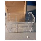 Sooyee Qtip Holder Dispenser for Cotton Ball, Swab, Round Pads, Floss,3 Compartment Plastic Apothecary Jars,Bathroom Organization ,Vanity Organizers and Storage,Clear