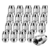 ONLY FOUR PIECES, MISSING 16 NPAUTO Lug Nut M14 x 1.5 Thread, Chrome Set of 4 Lug Nuts Closed End Bulge Acorn 1.4