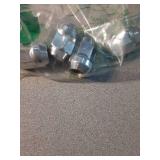 ONLY FOUR PIECES, MISSING 16 NPAUTO Lug Nut M14 x 1.5 Thread, Chrome Set of 4 Lug Nuts Closed End Bulge Acorn 1.4