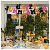 Happy Summerween Banner Summerween Birthday Party Decorations Summer Halloween Ghost Birthday Bachelorette Party Decorations