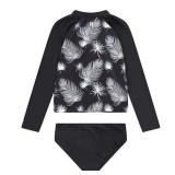 Hurley Long Sleeve Rash Guard 2-Piece Swimsuit