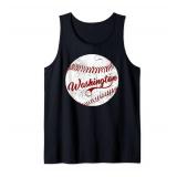 Baseball Washington DC Team, Love Baseball National Pastime Tank Top Large