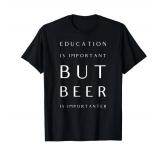 Fun Teacher Drinking Craft Beer Lover Accessories & Gifts T-Shirt for Men Women Large
