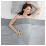 Elegear Revolutionary Cooling Blanket Queen Absorbs Heat to Keep Body Cool for Night Sweats, Arc-Chill3.0 Cool Fiber Q-Max0.5 for Hot Sleepers, Lightweight Summer Cold Blankets for Sleeping 79â x