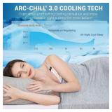 Elegear Revolutionary Cooling Blanket Queen Absorbs Heat to Keep Body Cool for Night Sweats, Arc-Chill3.0 Cool Fiber Q-Max0.5 for Hot Sleepers, Lightweight Summer Cold Blankets for Sleeping 79â x