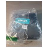 JOYBIK Women Plus Size Long Sleeve Rash Guard Built in Bra Swim Shirt and Shorts with Pockets UPF50+ Two Piece Swimsuit Black Leafs 3X