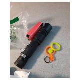 RECHOO Rechargeable Flashlights High Lumens, Double Switch S3000L LED Flashlight, Super Bright 5 Modes Zoomable Waterproof EDC Flashlights for Home, Emergncies, Camping(Battery Included)