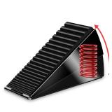 Strongest Heavy Duty Door Stopper Wedge - Spring Large Door Stoppers, Tall Door Stoppers for Bottom of Doors, Door Stop Rubber for Extra Strong Grip, 3 Inches High Metal Doorstop Suits Any Heavy Door