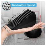 Strongest Heavy Duty Door Stopper Wedge - Spring Large Door Stoppers, Tall Door Stoppers for Bottom of Doors, Door Stop Rubber for Extra Strong Grip, 3 Inches High Metal Doorstop Suits Any Heavy Door