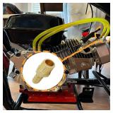 NICOLEKAY Brass Hose Barb Fittings, 5 Pcs, 3/4\" Barb x 3/4\" NPT Male, Solid Brass, Hose Barb Adapter Connector, Plumbing