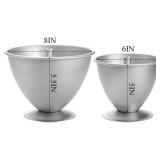 Cedilis 2 Pack Doll Cake Mold, 8 Inch and 6 Inch Princess Skirt Cake Pan, Non Stick Wonder Pan, Easy to Clean