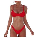DaiLiWei Thong Bikini Sets for Women 2 Piece Brazilian Swimsuit Teens Bathing Suit Push Up Top Micro Bikinis Swim Suit 2025