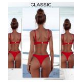 DaiLiWei Thong Bikini Sets for Women 2 Piece Brazilian Swimsuit Teens Bathing Suit Push Up Top Micro Bikinis Swim Suit 2025